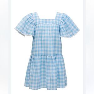 Snapper Rock Light Blue Checkered Kids Dress #22